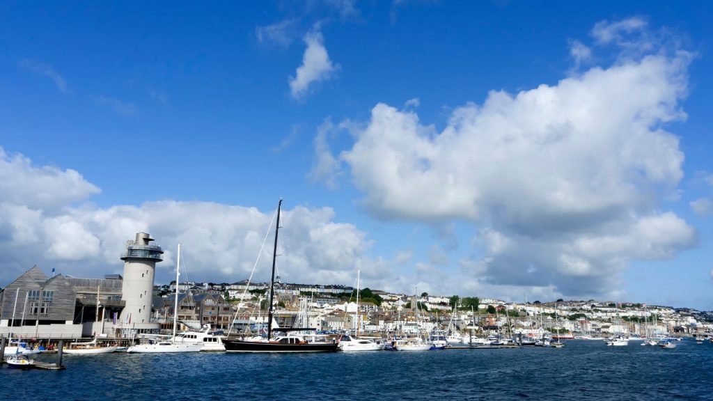 A view of Falmouth in Cornwall
