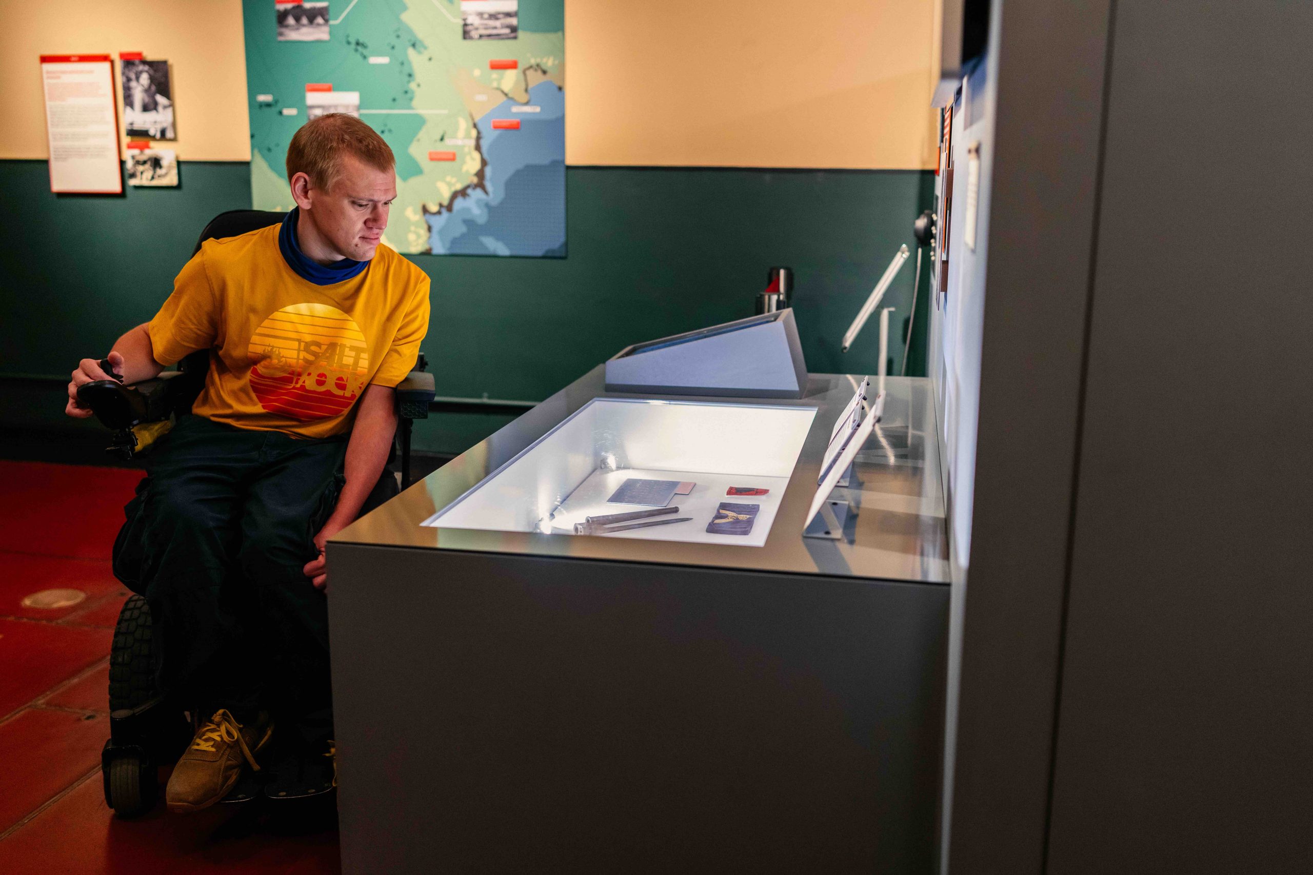 Access Cornwall reviewer Nick Carr explores the PK Porthcurno Museum of Global Communications. Photo by Sam Breeze