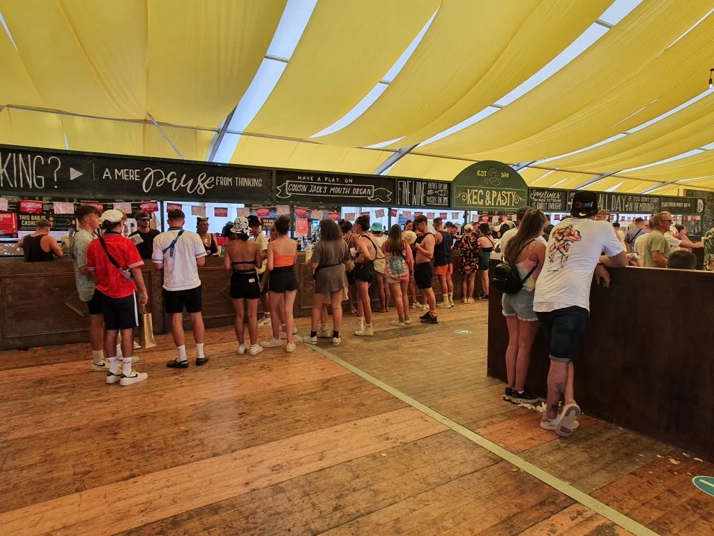 overview of keg and pasty bar