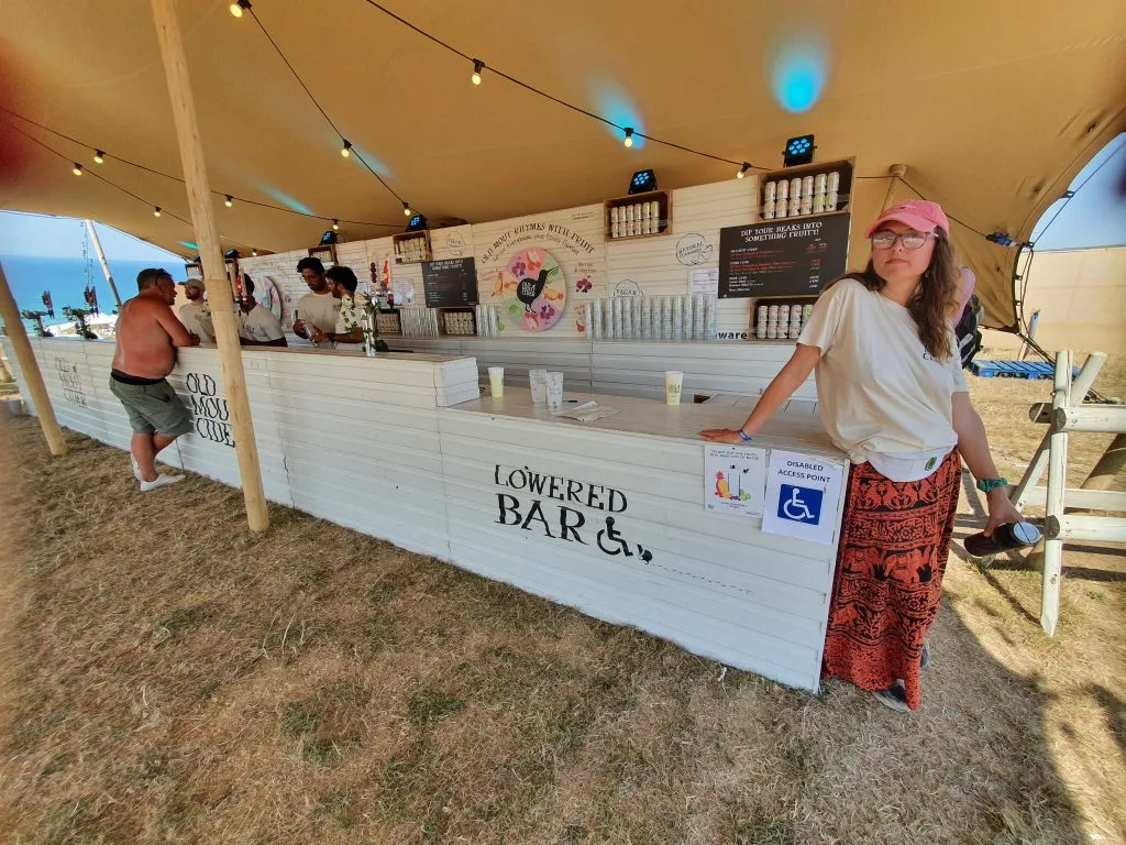 Old Mout Kiwi Camp lowered wheelchair accessible bar 