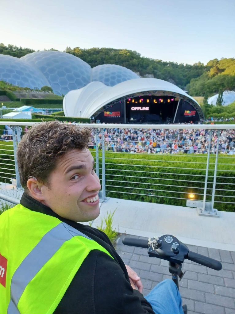 Oliver at the eden project