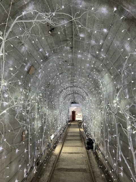 Tunnel of lights Charlestown Shipwreck Museum, St Austell