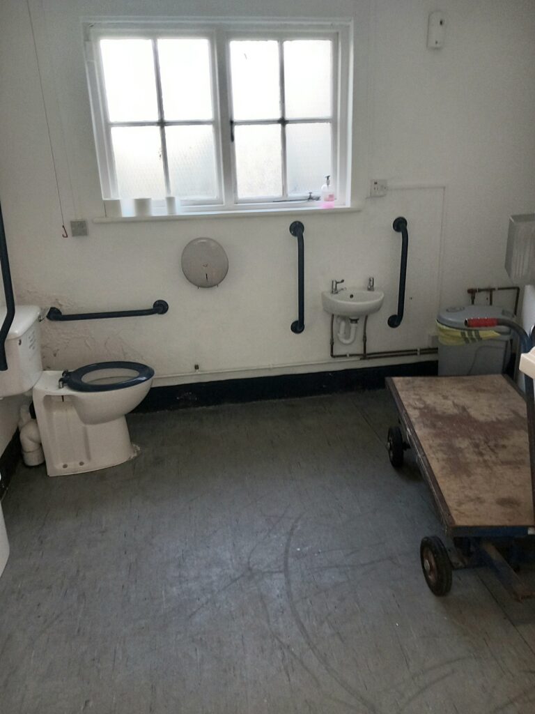 The accessible toilet at St Ives Guildhall