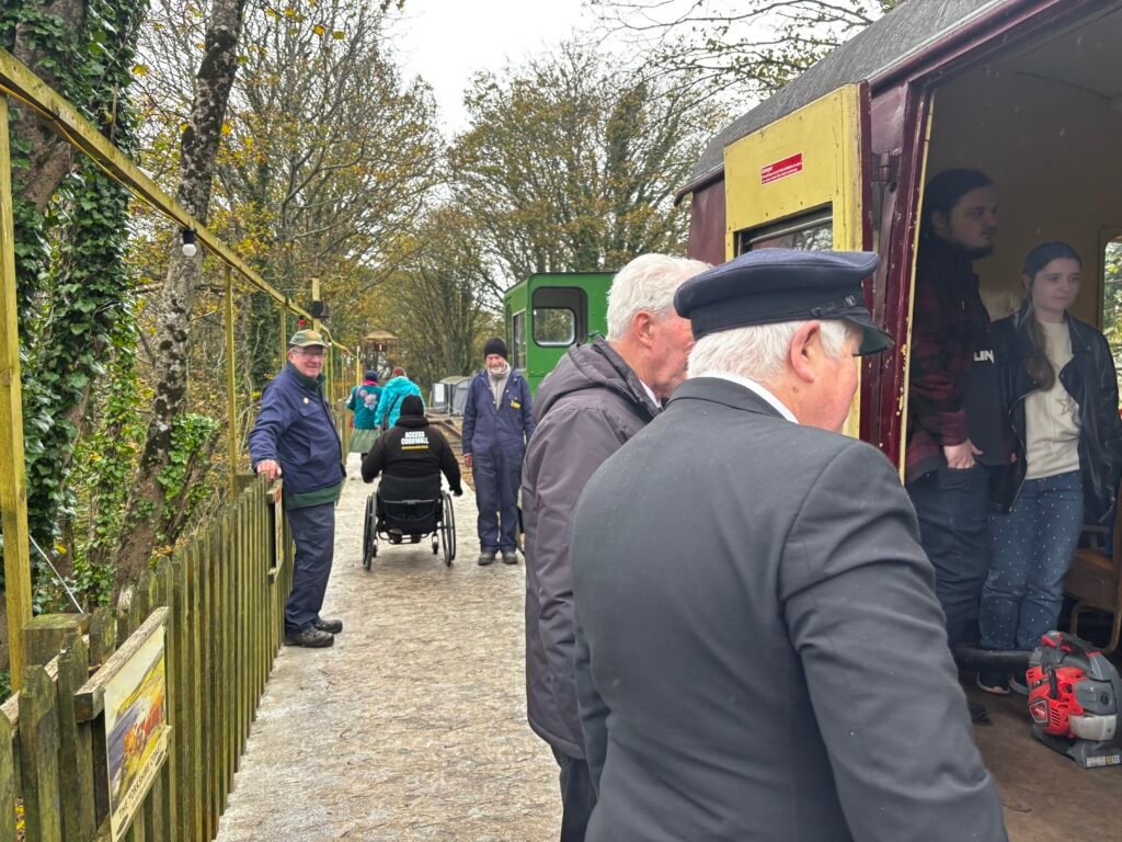 The Access Cornwall team and volunteers at Helston Railway