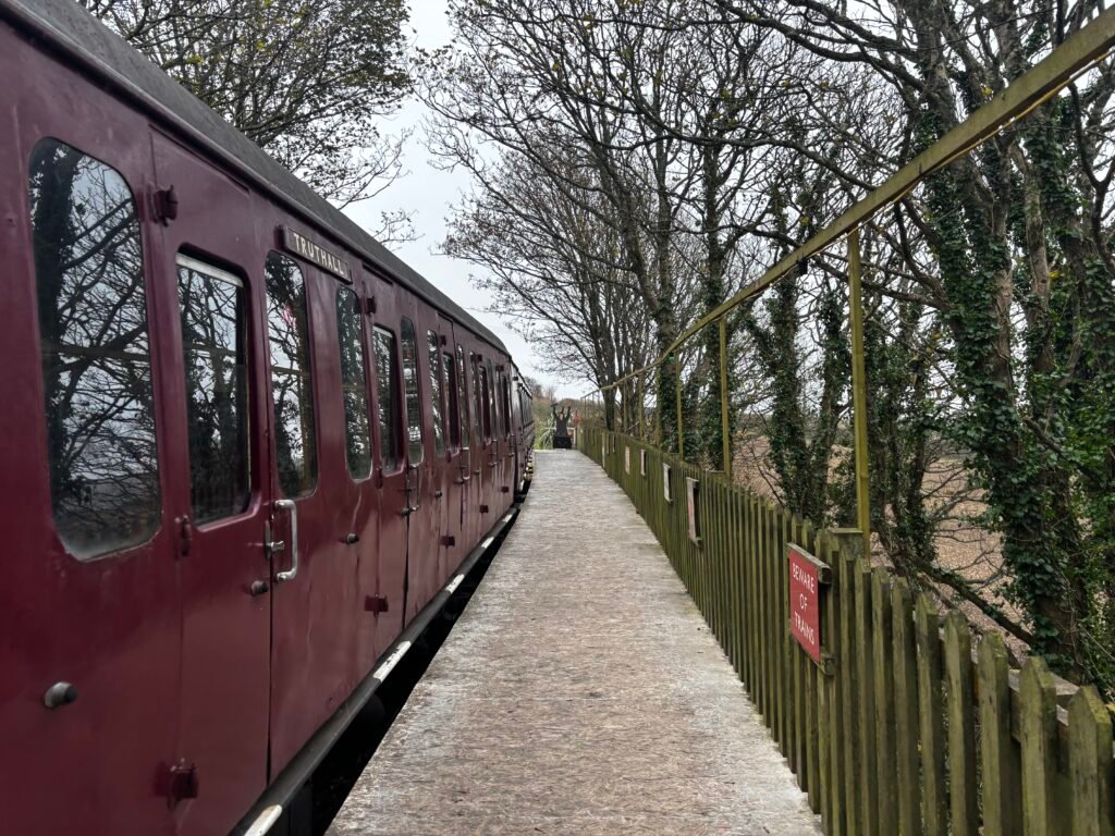Train at the platform at Helston Railway